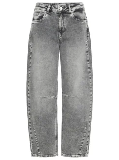 PULZ Jeans Damen Jeans PZANNI in grau denim