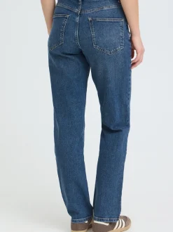 PULZ Jeans Damen Jeans PZLIVA hohe Taille in blau