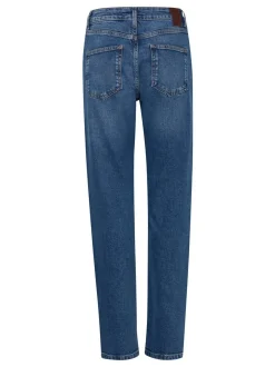 PULZ Jeans Damen Jeans PZLIVA hohe Taille in blau