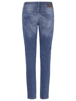 PULZ Jeans Damen Jeans PZSUZY Hohe Taille in medium stone denim