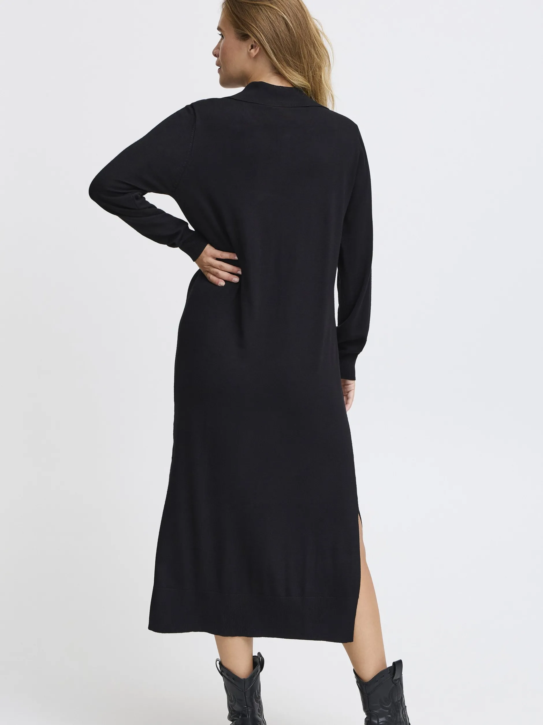 PULZ Jeans Damen Kleid PZSARA in schwarz