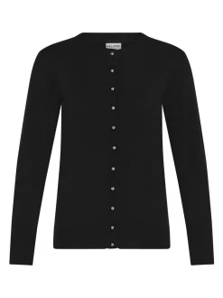 PULZ Jeans Damen Strickjacke PZSARA in schwarz