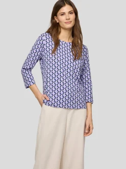 RABE Damen Langarmshirt in lila mehrfarbig