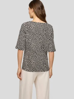 RABE Damen Langarmshirt in schwarz weiß