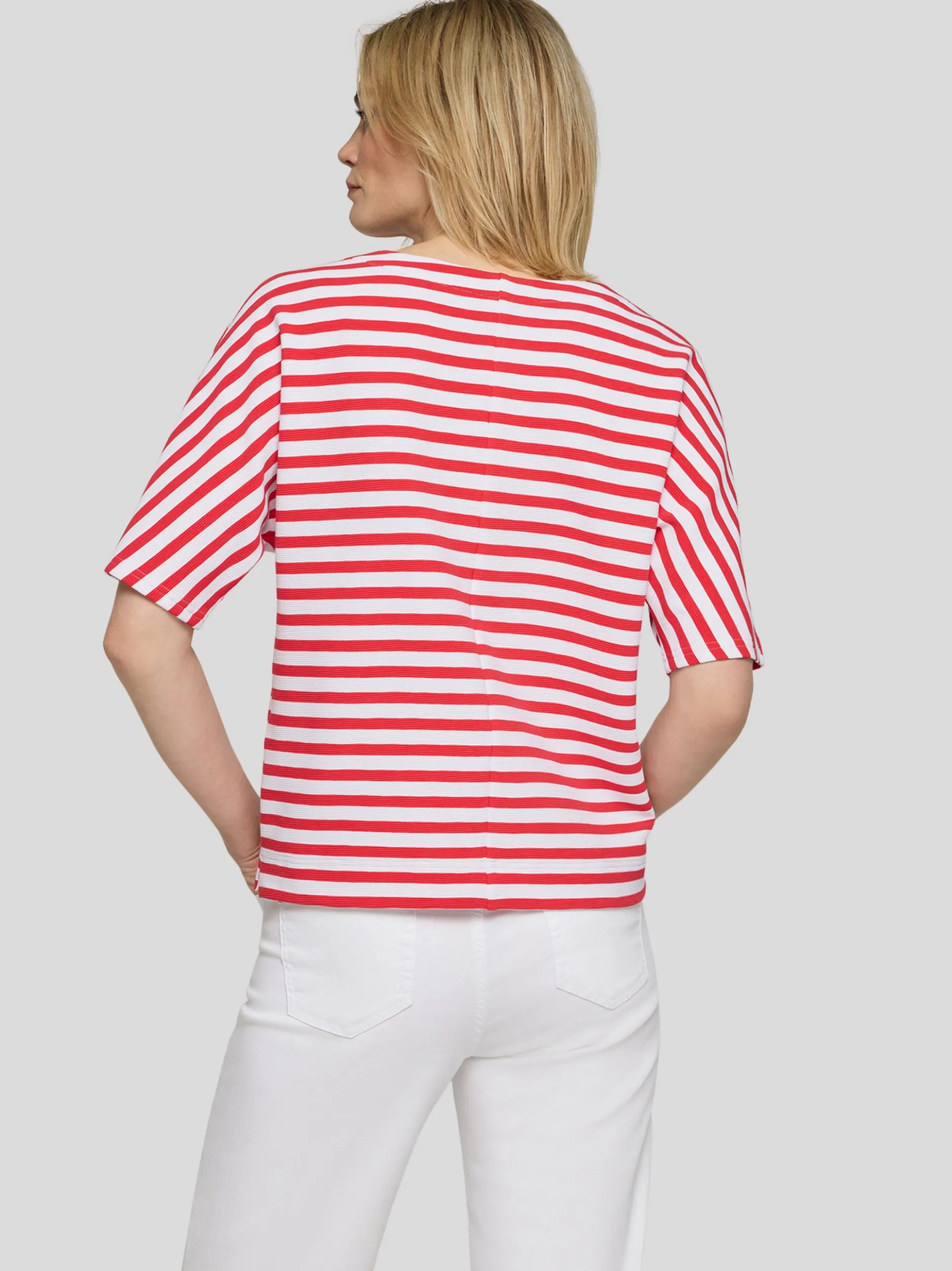 RABE Damen T-Shirt in koralle weiß