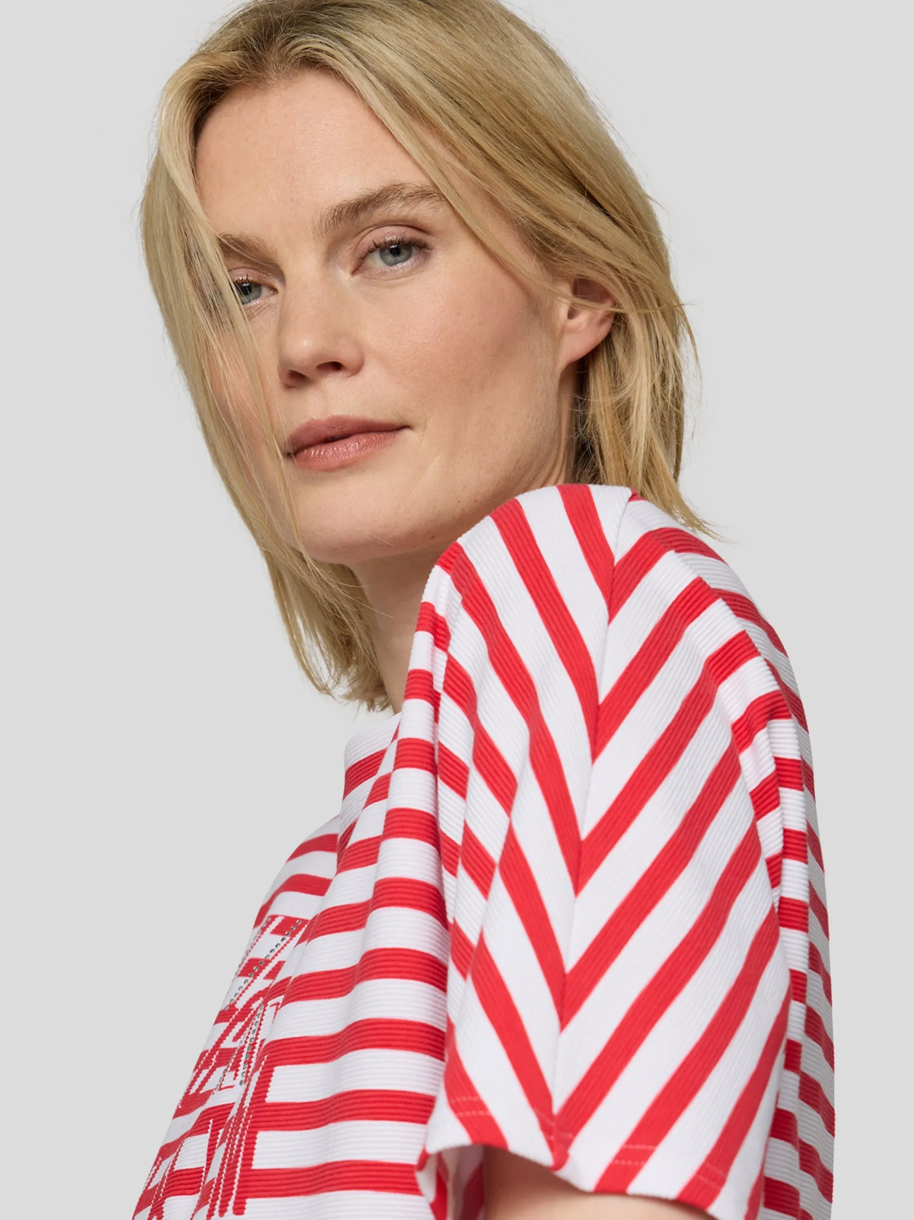 RABE Damen T-Shirt in koralle weiß