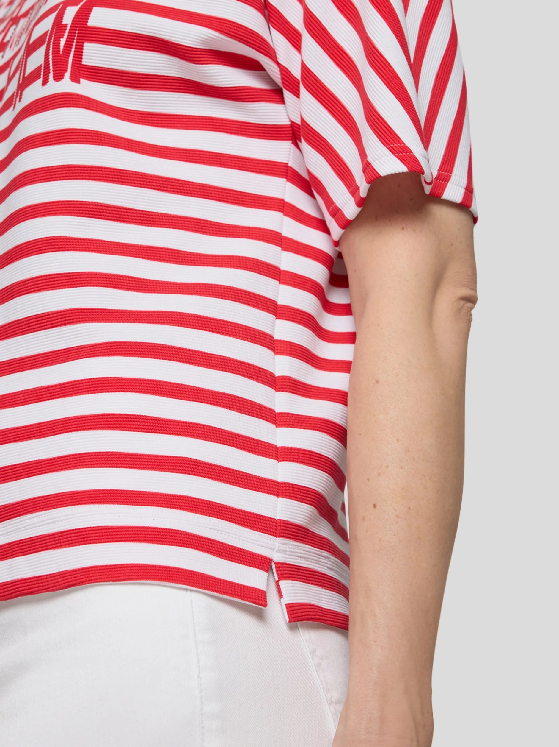 RABE Damen T-Shirt in koralle weiß