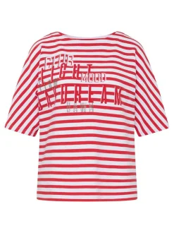 RABE Damen T-Shirt in koralle weiß