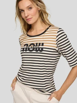 RABE Damen T-Shirt in weiß schwarz
