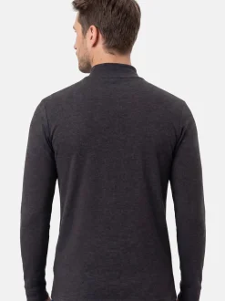 Ragman Herren Langarmshirt im 3er-Pack in grau