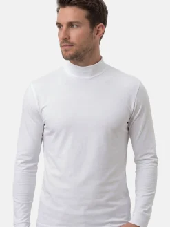 Ragman Herren Langarmshirt im 3er-Pack in schwarz