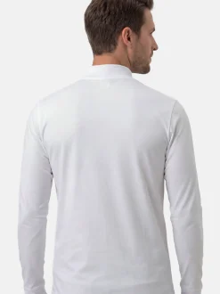 Ragman Herren Langarmshirts im 2er-Pack in weiß