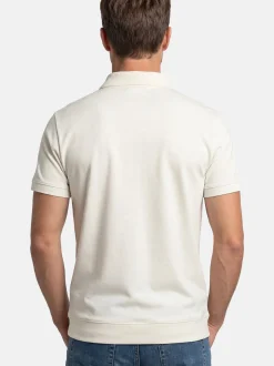 Ragman Herren Poloshirt - Basic in ecru