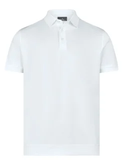 Ragman Herren Poloshirt - Basic in weiß