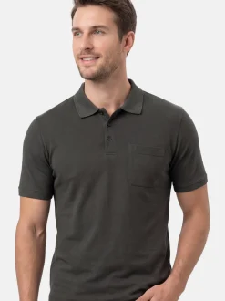 Ragman Herren Poloshirt im 2er-Pack in anthrazit