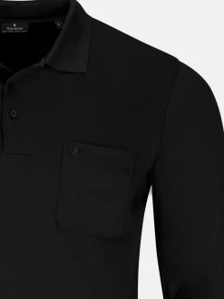 Ragman Herren Poloshirts im 3er-Pack in schwarz
