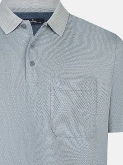 Ragman Herren Poloshirts im 2er-Pack in blue stone