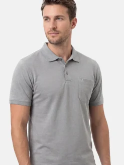 Ragman Herren Poloshirts im 3er-Pack in grau