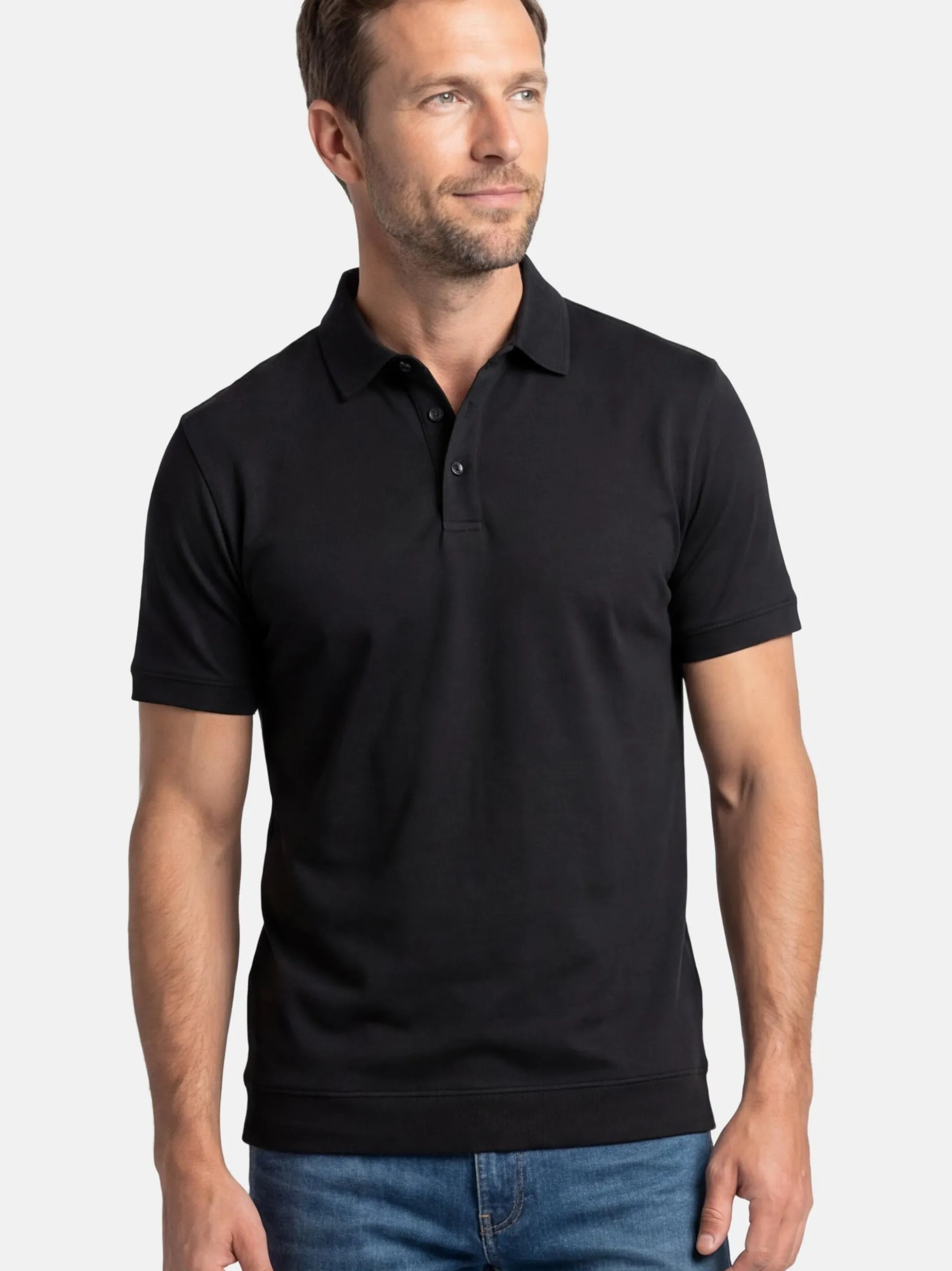 Ragman Herren Poloshirts im 2er-Pack in mehrfarbig
