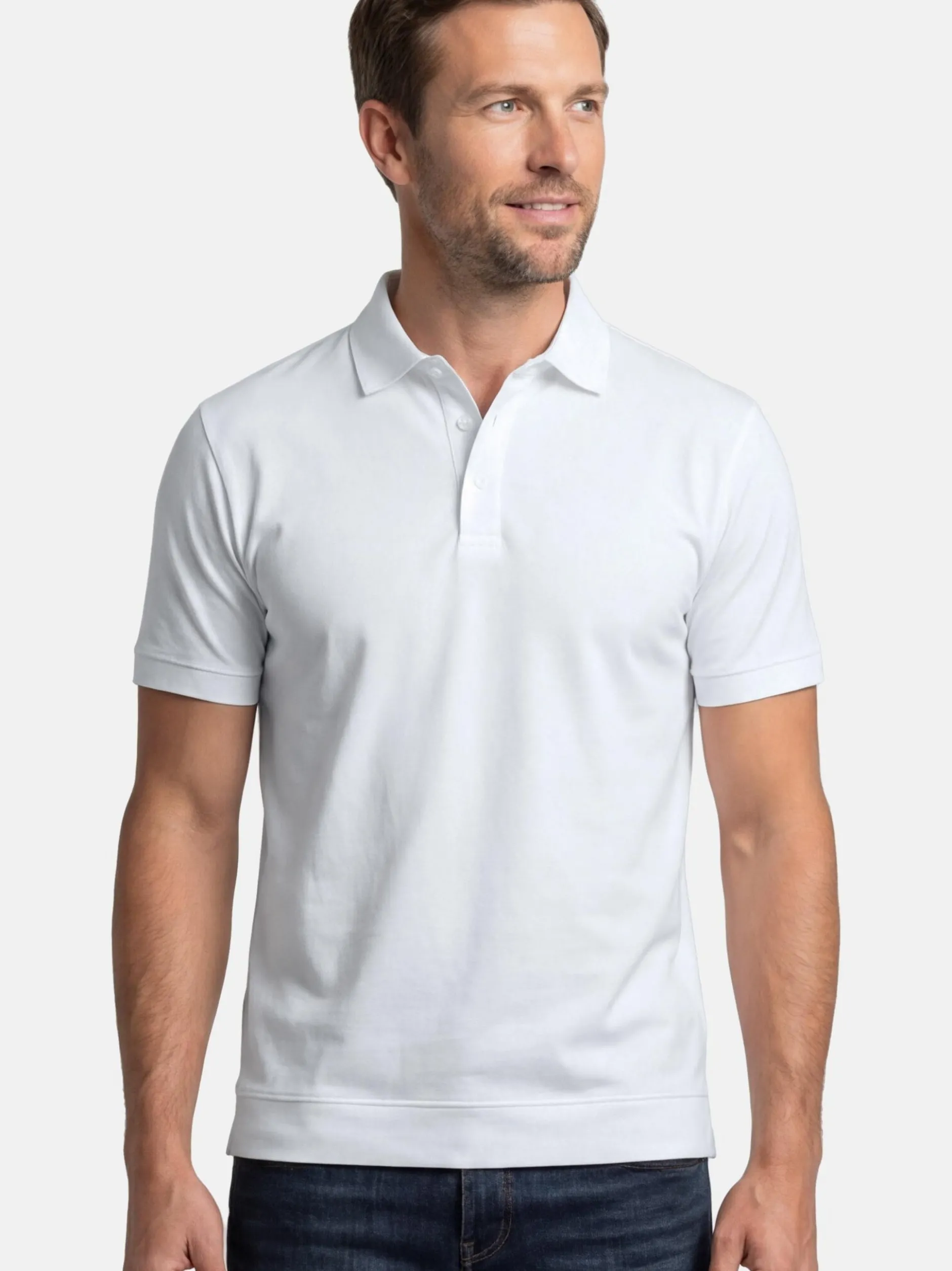 Ragman Herren Poloshirts im 2er-Pack in mehrfarbig