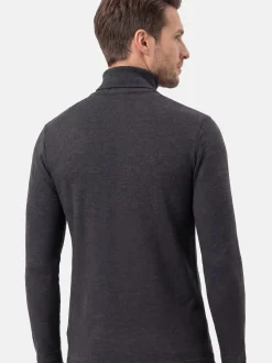 Ragman Herren Rollkragenshirts im 2er-Pack in grau