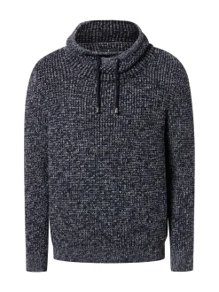 Ragman Herren Strickpullover in indigo - Ärmel: langarm