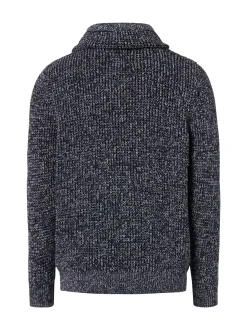 Ragman Herren Strickpullover in indigo - Ärmel: langarm