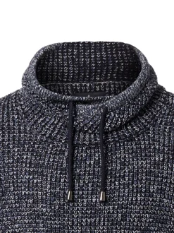Ragman Herren Strickpullover in indigo - Ärmel: langarm