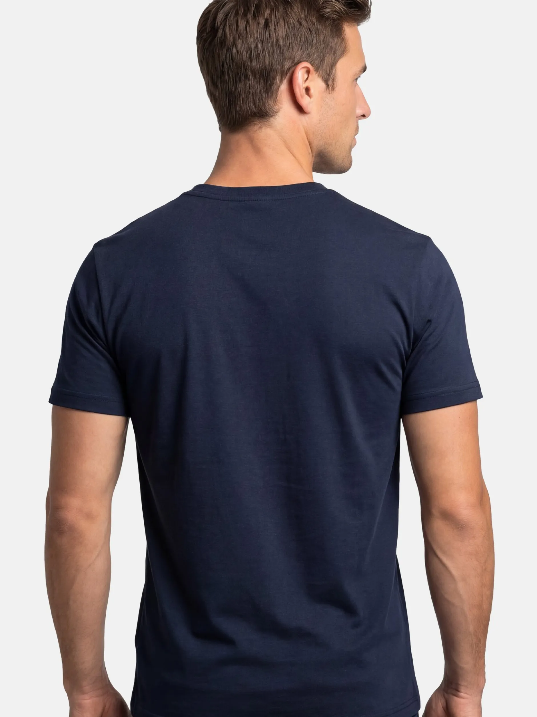 Ragman Herren Unterhemden im 4er-Pack in blau