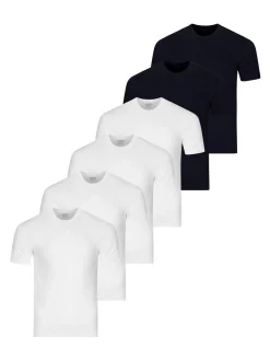 Ragman Herren Unterhemden im 6er-Pack in hellblau