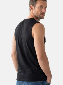 Ragman Herren Unterhemden im 4er-Pack in schwarz