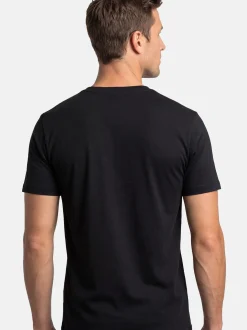 Ragman Herren Unterhemden im 2er-Pack in schwarz