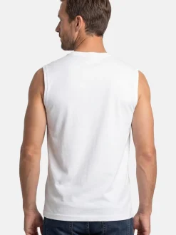 Ragman Herren Unterhemden im 4er-Pack in weiß