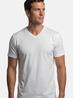 Ragman Herren Unterziehshirts im 6er-Pack in weiß
