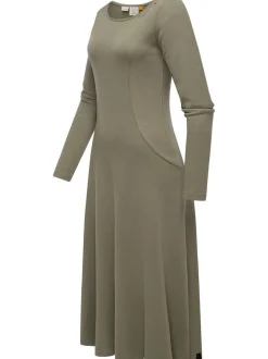 Ragwear Damen A-Linien-Kleid - Appero Long in oliv