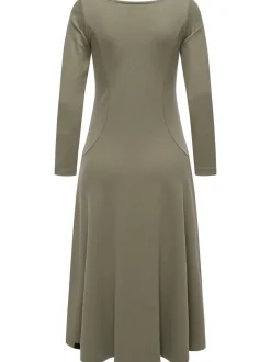Ragwear Damen A-Linien-Kleid - Appero Long in oliv