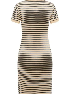 Ragwear Damen A-Linien-Kleid - Colaro Stripes Dress YOUMODO in sand
