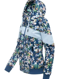 Ragwear Damen Übergangsjacke - Nuggie Block Flower in marine