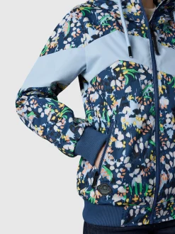 Ragwear Damen Übergangsjacke - Nuggie Block Flower in marine