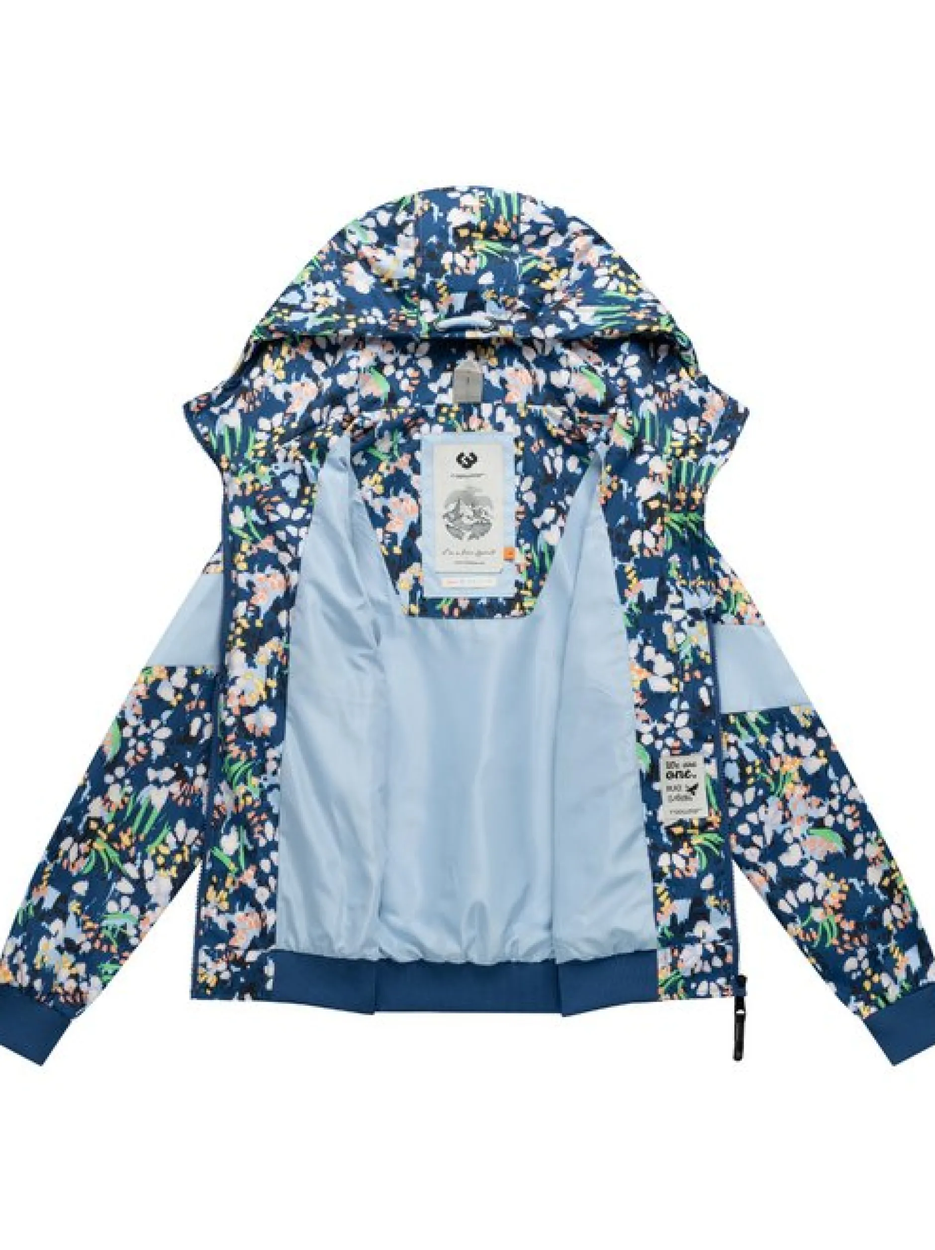Ragwear Damen Übergangsjacke - Nuggie Block Flower in marine