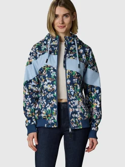 Ragwear Damen Übergangsjacke - Nuggie Block Flower in marine