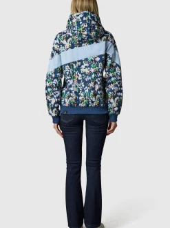 Ragwear Damen Übergangsjacke - Nuggie Block Flower in marine