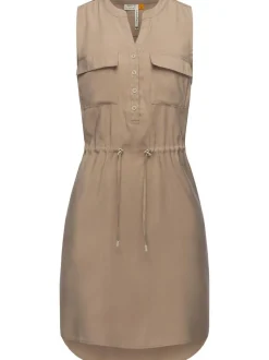 Ragwear Damen Blusenkleid - Roissin in beige