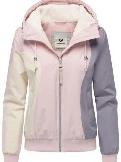 Ragwear Damen Bomberjacke - Oggie Block Warm YOUMODO in rosa