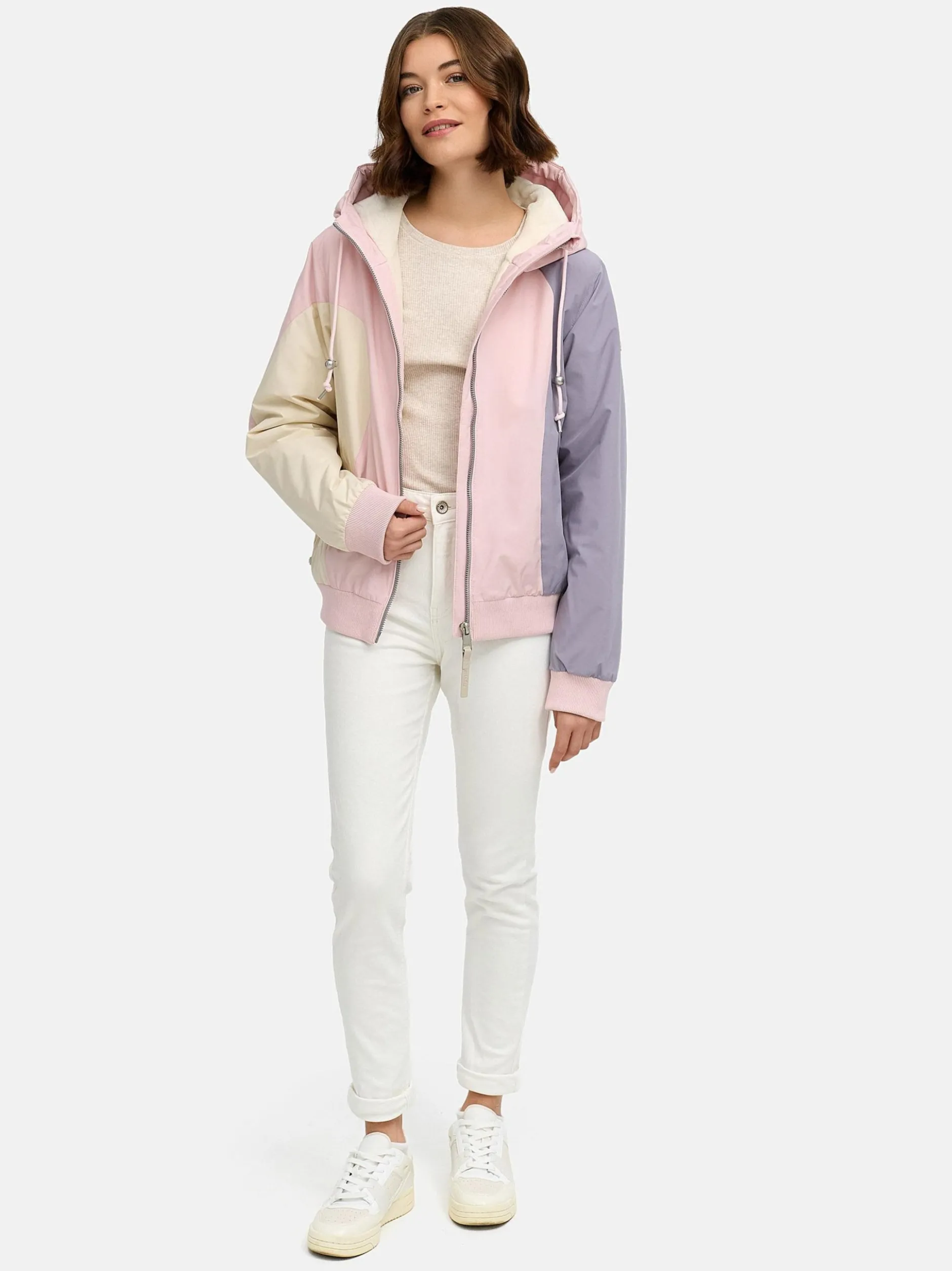 Ragwear Damen Bomberjacke - Oggie Block Warm YOUMODO in rosa