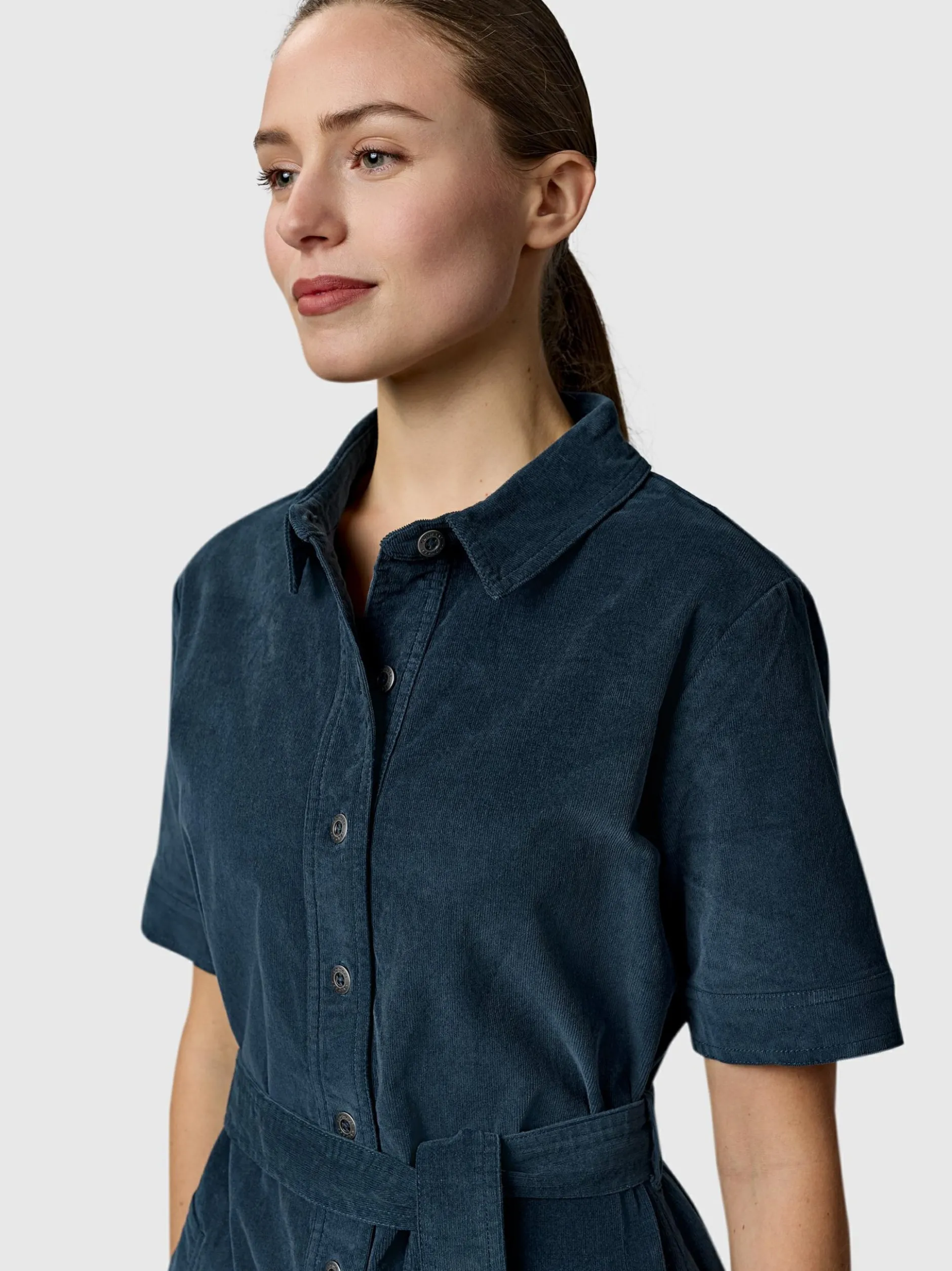 Ragwear Damen Cordkleid - YOUMODO in petrol