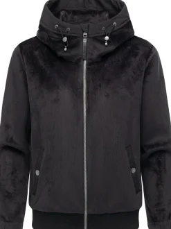 Ragwear Damen Fleecejacke - Cousy Short Bonded in schwarz