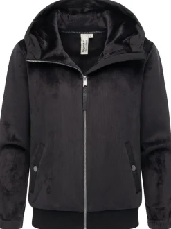 Ragwear Damen Fleecejacke - Cousy Short Bonded in schwarz