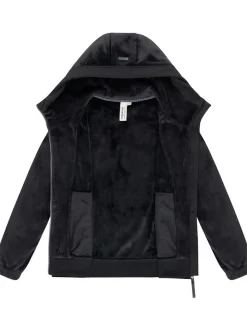 Ragwear Damen Fleecejacke - Cousy Short Bonded in schwarz