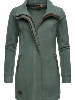 Ragwear Damen Fleecejacke - Letrice Fleece in grün